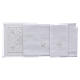 Mass linen set with white floral decoration s4