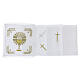 Complete altar linen set JHS chalice and host with gold embroidery s4