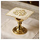 Chalice veil in polyester with golden border and JHS s2