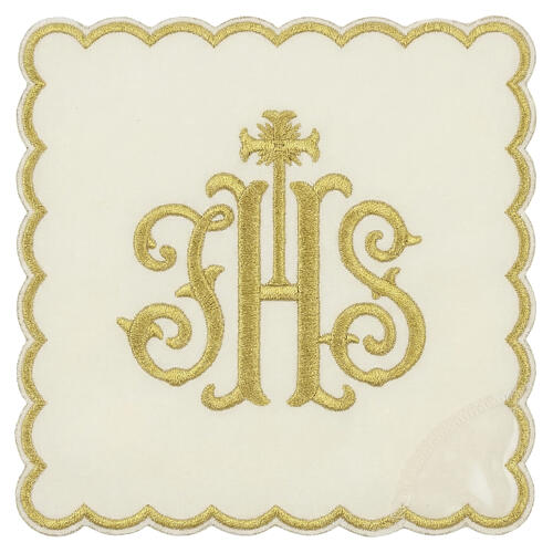 Voile de calice en polyester, contour et JHS doré 5