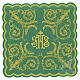 Pall with golden baroque floral motifs s3