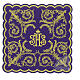Pall with golden baroque floral motifs s6