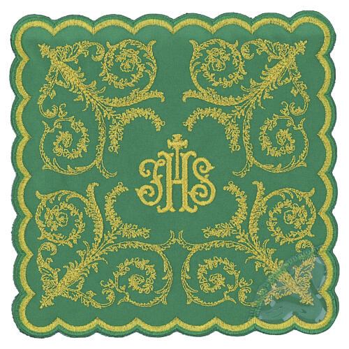 Palle pour calice motifs floraux style baroque dorés 3