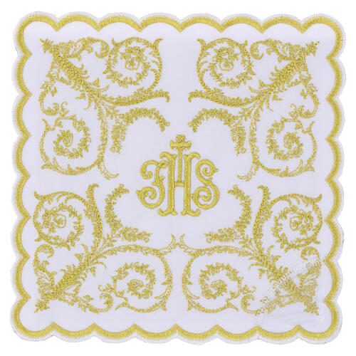 Palle pour calice motifs floraux style baroque dorés 5