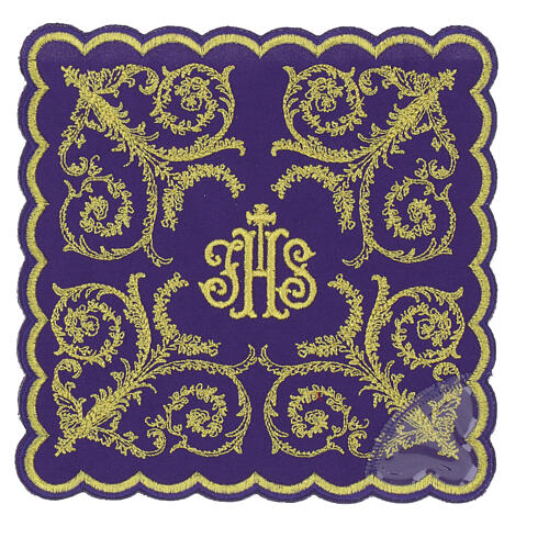 Palle pour calice motifs floraux style baroque dorés 6