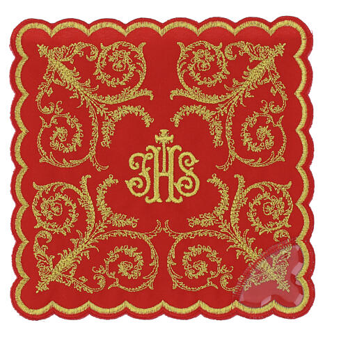 Chalice pall with gilded Baroque floral motifs 4