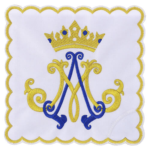 Palla poliestere copricalice color avorio ricamo Mariano  1
