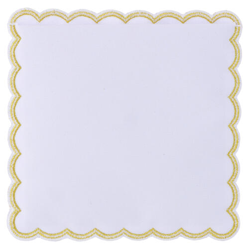 Palla poliestere copricalice color avorio ricamo Mariano  3