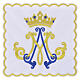 Marian chalice veil with gold embroidery, polyester s1