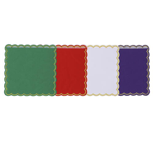 Pall with silver vine and gold JHS, polyester 7