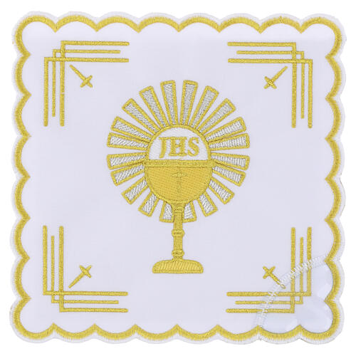 Palia para cáliz y hostia acabado color oro poliéster 1