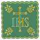 Palla mit goldfarbener Kreuzstickerei und Ornamenten, Polyester s3