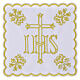 Palla mit goldfarbener Kreuzstickerei und Ornamenten, Polyester s5