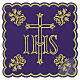 Palla mit goldfarbener Kreuzstickerei und Ornamenten, Polyester s6