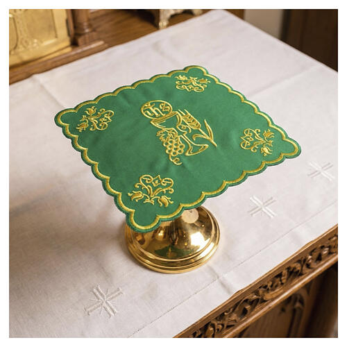 Pale pour calice symboles eucharistiques polyester 2