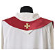 Cope in satin with gilded cross and scrollwork s7