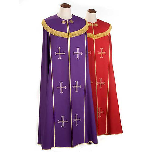 Capa Asperges com cruzes estilizadas decoradas 1