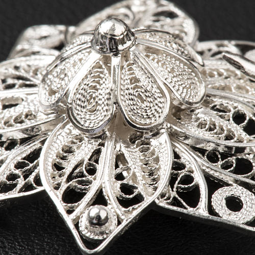 Cope Clasp in silver 800 filigree, star shaped 6