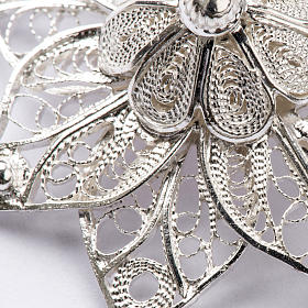 Cope Clasp in silver 800 filigree, star shaped