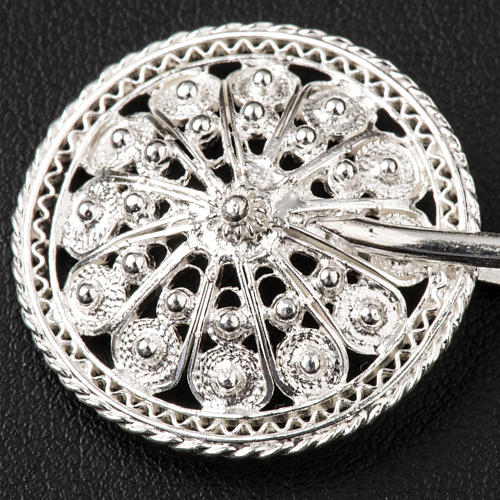 Cope Clasp in silver 800 filigree, round shaped 2