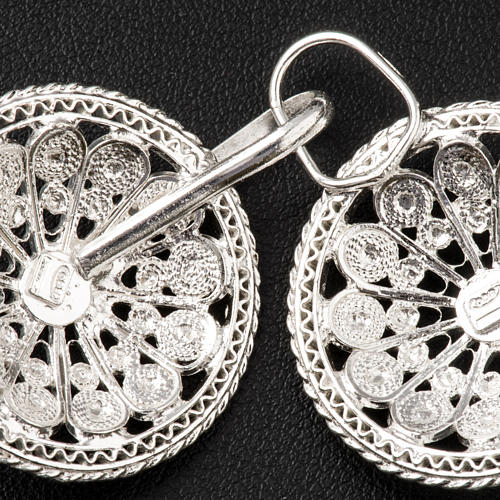 Cope Clasp in silver 800 filigree, round shaped 5