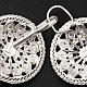 Cope Clasp in silver 800 filigree, round shaped s5