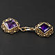 Cope Clasp in golden silver 800 filigree with Amethyst s3