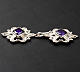 Cope Clasp in silver 800 filigree with Amethyst stone s3