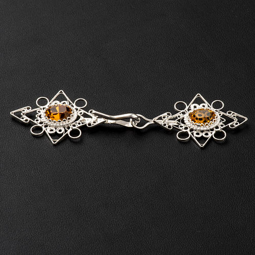 Cope Clasp, silver 800 with Carnelian 3