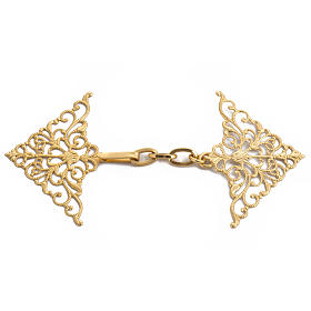 Chapes, Chasubles Romaines, Dalmatiques: Accroches de chape en laiton doré triangle