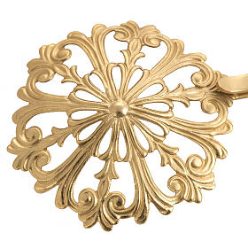 Copes, Roman Chasubles and Dalmatics: Cope clasp, round in gold-plated brass Copes, Roman Chasubles and Dalmatics: Cope clasp, round in gold-plated brass