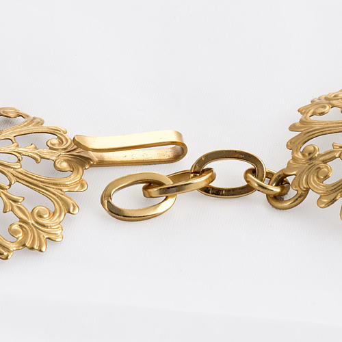 Cope clasp, round in gold-plated brass 3