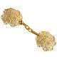 Cope clasp, gold-plated brass, round s1