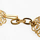 Cope clasp, gold-plated brass, round s3