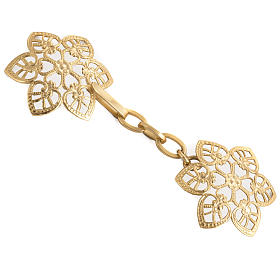 Copes, Roman Chasubles and Dalmatics: Cope clasp, gold-plated brass, hearts