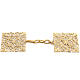 Cope clasp, gold-plated brass, square s1