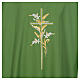 Dalmatic with embroidered ears of wheat and cross 100% polyester s4