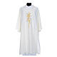 Dalmatic with embroidered ears of wheat and cross 100% polyester s7