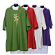 Catholic Deacon Dalmatic with embroidered ears of wheat and cross 100% polyester s1
