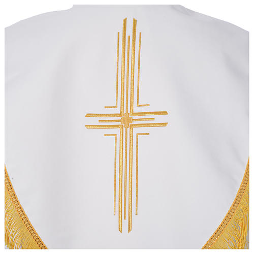 Cope in polyester with 6 crosses embroidery 8