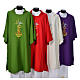 Dalmatic with embroidered flame, alpha and omega 100% polyester s1