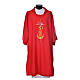 Dalmatic with embroidered flame, alpha and omega 100% polyester s5