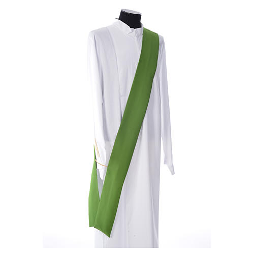 Dalmatic with embroidered Chi-Rho chalice host 100% polyester 17