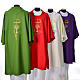 Dalmatic with embroidered Chi-Rho chalice host 100% polyester s11