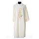 Dalmatic with embroidered Chi-Rho chalice host 100% polyester s13