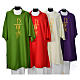 Dalmatic with embroidered loaves and fishes 100% polyester s1