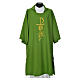 Dalmatic with embroidered loaves and fishes 100% polyester s3