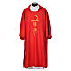 Dalmatic with embroidered loaves and fishes 100% polyester s4