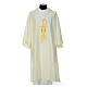 Dalmatic with embroidered loaves and fishes 100% polyester s5