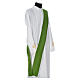 Eucharistic Dalmatic with cross, ear of wheat and flame 100% polyester s9